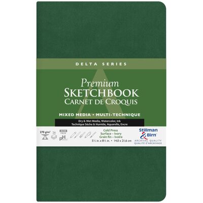 Clairefontaine Szkicownik Delta 14x21,6 cm 270gsm Clairefontaine Szkicownik Delta 14x21,6 cm 270gsm
