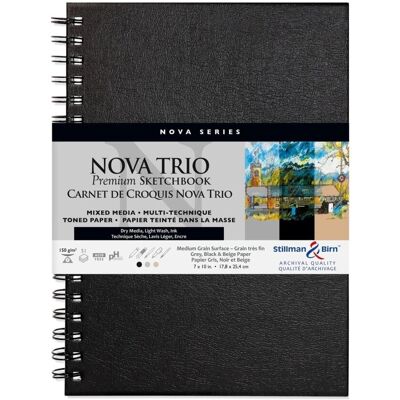 Clairefontaine Szkicownik Nova Trio 17,8x25,4 cm 150gsm Clairefontaine Szkicownik Nova Trio 17,8x25,4 cm 150gsm