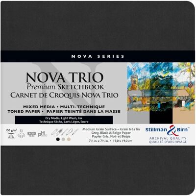 Clairefontaine Szkicownik Nova Trio 19x19 cm 150gsm Clairefontaine Szkicownik Nova Trio 19x19 cm 150gsm