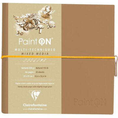 Clairefontaine Szkicownik Paint`On 19x19 250g Naturalny Clairefontaine Szkicownik Paint`On 19x19 250g Naturalny