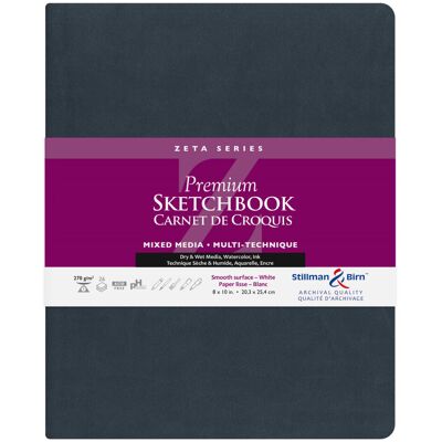Clairefontaine Szkicownik Zeta 20,3x25,4 cm 270gsm Clairefontaine Szkicownik Zeta 20,3x25,4 cm 270gsm