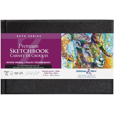 Clairefontaine Szkicownik Zeta 22,9x15,2 cm 270gsm Clairefontaine Szkicownik Zeta 22,9x15,2 cm 270gsm