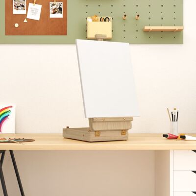 VMP Sztaluga stołowa, 27x43x68 cm, lite drewno sosnowe VMP Sztaluga stołowa, 27x43x68 cm, lite drewno sosnowe