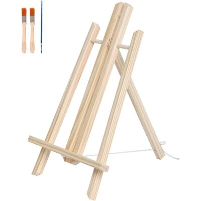 Inny producent Sztaluga Stołowa Drewniana Sosnowa Regulowana 40 cm Z Pędzlem Inny producent Sztaluga Stołowa Drewniana Sosnowa Regulowana 40 cm Z Pędzlem