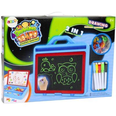 Lean Toys Tablica Do Rysowania Malowanie Światłem 2w1 Magnetyczna Lean Toys Tablica Do Rysowania Malowanie Światłem 2w1 Magnetyczna