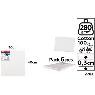Artix Tablica malarska 30x30x0,3cm 280G/m2 (6szt) Artix Tablica malarska 30x30x0,3cm 280G/m2 (6szt)