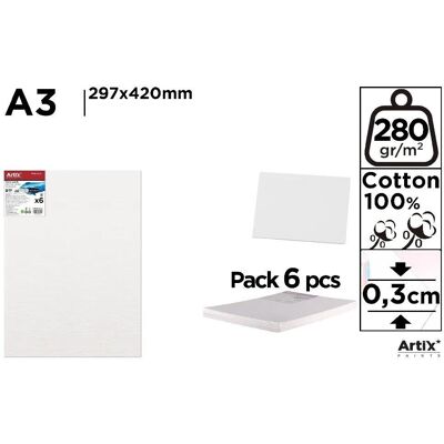 Artix Tablica malarska A3 29,7x42x0,3cm (6szt) Artix Tablica malarska A3 29,7x42x0,3cm (6szt)