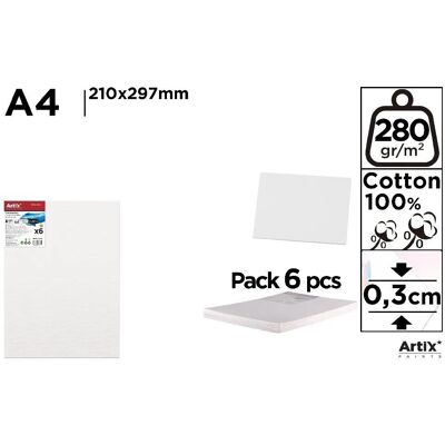 Artix Tablica malarska A4 21x29,7x0,3cm (6szt) Artix Tablica malarska A4 21x29,7x0,3cm (6szt)