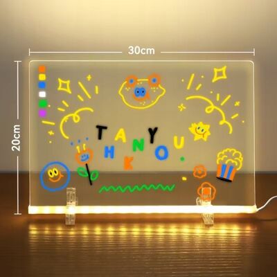 Inny producent Tablica podświetlana LED suchościeralna zasilana USB 35x25 cm Inny producent Tablica podświetlana LED suchościeralna zasilana USB 35x25 cm