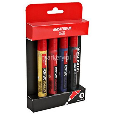 Talens Amsterdam Reflex Acrylic Markery 4kolx5mm Talens Amsterdam Reflex Acrylic Markery 4kolx5mm
