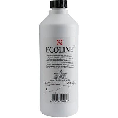 Talens Ecoline farba akwarel płyn 490ml 100 White Talens Ecoline farba akwarel płyn 490ml 100 White