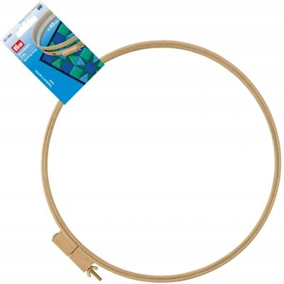 Pierścień do quiltowania Prym z drewna - Regulowany śruba z mosiądzu - Ø 40cm Pierścień do quiltowania Prym z drewna - Regulowany śruba z mosiądzu - Ø 40cm