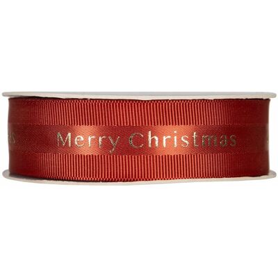 Skandi TAŚMA WSTĄŻKA TASIEMKA ŚWIĄTECZNA 20m 15mm MERRY CHRISTMAS NA PREZENT Skandi TAŚMA WSTĄŻKA TASIEMKA ŚWIĄTECZNA 20m 15mm MERRY CHRISTMAS NA PREZENT