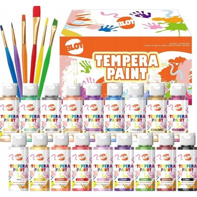 Inny producent TEMPERA 18 KOLORÓW ZMYWALNA NIETOKSYCZNA FARBA PLAKATOWA ŻYWE BROKAT Inny producent TEMPERA 18 KOLORÓW ZMYWALNA NIETOKSYCZNA FARBA PLAKATOWA ŻYWE BROKAT
