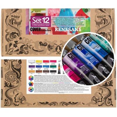 Renesans - Cover - 12x20ml - Paint Set Renesans - Cover - 12x20ml - Paint Set