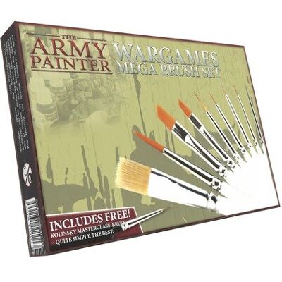 The Army Painter: Wargames Mega Brush Set (2023) The Army Painter: Wargames Mega Brush Set (2023)