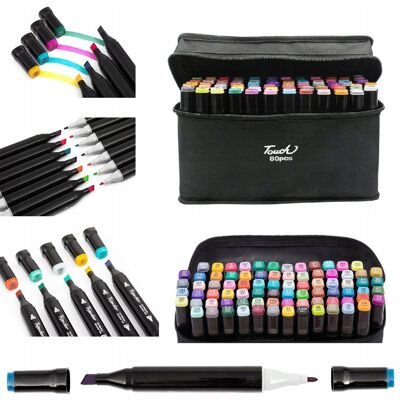 Tobbi-Toys Touch Cool Pro Markery Alkoholowe Zestaw 80 Sztuk Tobbi-Toys Touch Cool Pro Markery Alkoholowe Zestaw 80 Sztuk