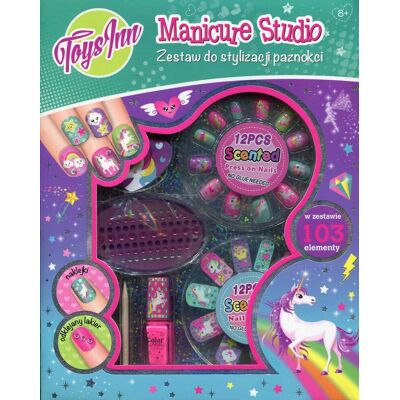 Stnux Toys Inn, Manicure Studio, Zestaw kreatywny do stylizacji paznokci dla dzieci, Jednorożec Stnux Toys Inn, Manicure Studio, Zestaw kreatywny do stylizacji paznokci dla dzieci, Jednorożec