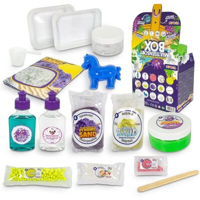 Tuban Zestaw mas do zabaw sensorycznych slime - piasek, śnieg, kryształy Tuban Zestaw mas do zabaw sensorycznych slime - piasek, śnieg, kryształy