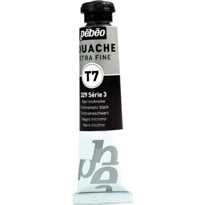 PEBEO Tubka 20ml Farba Gouache T7 ekstra cienka CZARNY TRICHROM PEBEO Tubka 20ml Farba Gouache T7 ekstra cienka CZARNY TRICHROM