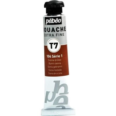 PEBEO Tubka 20ml Farba Gouache T7 ekstra cienka SIENNA PRAŻONA PEBEO Tubka 20ml Farba Gouache T7 ekstra cienka SIENNA PRAŻONA