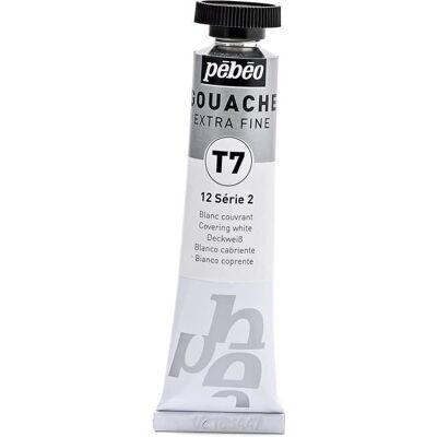 PEBEO Tubka 20ml Farba Gouache T7 ekstra fine BIAŁA KRYJĄCA PEBEO Tubka 20ml Farba Gouache T7 ekstra fine BIAŁA KRYJĄCA