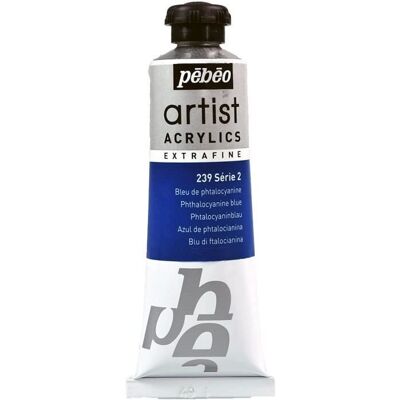 PEBEO Tubka 37 ml Farby artystyczne akrylowe extra fine Niebieski ftalocyjaninowy PEBEO Tubka 37 ml Farby artystyczne akrylowe extra fine Niebieski ftalocyjaninowy