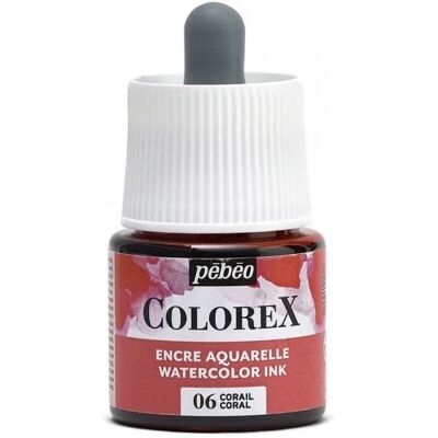Tusze akwarelowe - PEBEO - Colorex - 45 ml - Kolor koralowy - Mieszany Tusze akwarelowe - PEBEO - Colorex - 45 ml - Kolor koralowy - Mieszany