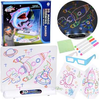 Lean Toys TWÓRCZE RYSOWANIE MAGICZNA TABLICA AKCESORIA Lean Toys TWÓRCZE RYSOWANIE MAGICZNA TABLICA AKCESORIA