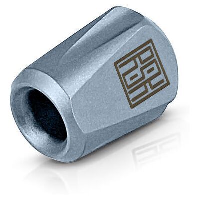 Tytanowy Koralik Real Steel TITANIUM Lanyard Bead Pyramid Blue by Ostap Hel L1211 Tytanowy Koralik Real Steel TITANIUM Lanyard Bead Pyramid Blue by Ostap Hel L1211