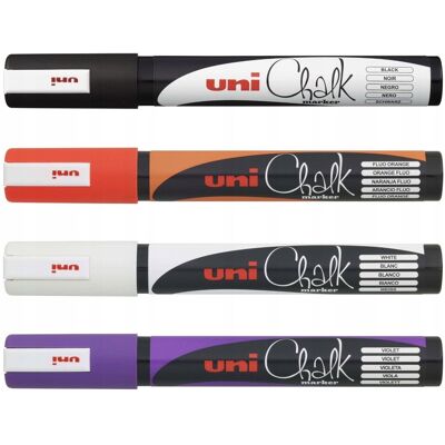 Inny producent UNI Marker Kredowy Zestaw Halloween 4 sztuki Na szkle, tablicy w opakowaniu Inny producent UNI Marker Kredowy Zestaw Halloween 4 sztuki Na szkle, tablicy w opakowaniu