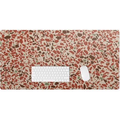 Tulup Unikalna mata na biurko – Artystyczny nadruk na wytrzymałym winylu - Mozaika terrazzo 100x50 cm Tulup Unikalna mata na biurko – Artystyczny nadruk na wytrzymałym winylu - Mozaika terrazzo 100x50 cm