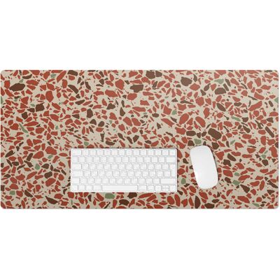 Tulup Unikalna mata na biurko – Artystyczny nadruk na wytrzymałym winylu - Mozaika terrazzo 90x45 cm Tulup Unikalna mata na biurko – Artystyczny nadruk na wytrzymałym winylu - Mozaika terrazzo 90x45 cm