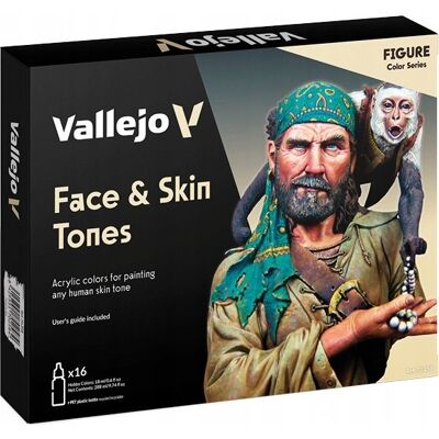 Vallejo: 70.258 - Model Color - Figure - Face & Skin Tones (16 x 18 ml) Vallejo: 70.258 - Model Color - Figure - Face & Skin Tones (16 x 18 ml)