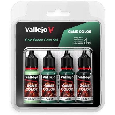 VALLEJO GAME COLOR - 72383 Cold Green Paint Set VALLEJO GAME COLOR - 72383 Cold Green Paint Set
