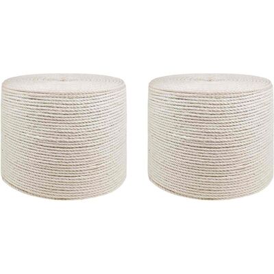 Vidaxl Lina Jutowa 2 Pcs 2 Biały 100% Juta Tossa Vidaxl Lina Jutowa 2 Pcs 2 Biały 100% Juta Tossa