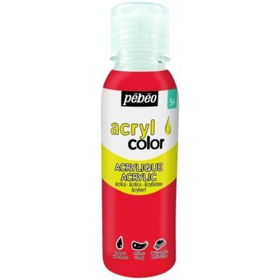 PEBEO Wielopowierzchniowa farba akrylowa - Czerwona - 150 ml PEBEO Wielopowierzchniowa farba akrylowa - Czerwona - 150 ml