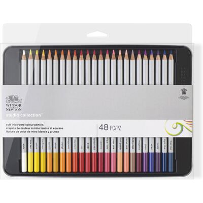 Winsor & Newton, Kredki rysunkowe Studio Collection Colour Pencil zestaw, 48 szt Winsor & Newton, Kredki rysunkowe Studio Collection Colour Pencil zestaw, 48 szt