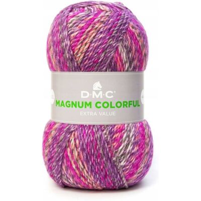 włóczka DMC MAGNUM COLORFUL kol. 010 różowo-fioletowo-pomarańczowa włóczka DMC MAGNUM COLORFUL kol. 010 różowo-fioletowo-pomarańczowa
