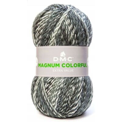 włóczka DMC MAGNUM COLORFUL kol. 012 biało-popielato-antracytowa włóczka DMC MAGNUM COLORFUL kol. 012 biało-popielato-antracytowa