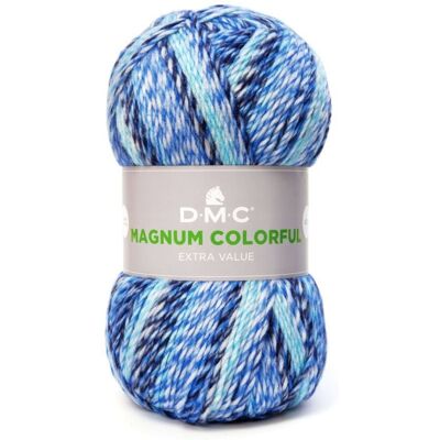 włóczka DMC MAGNUM COLORFUL kol. 015 błękitno-niebiesko-granatowa włóczka DMC MAGNUM COLORFUL kol. 015 błękitno-niebiesko-granatowa