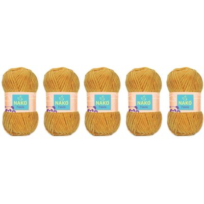 Włóczka Nako Panda 3086 Szafranowy - Pakiet 5 X (100gr/120mt) Włóczka Nako Panda 3086 Szafranowy - Pakiet 5 X (100gr/120mt)