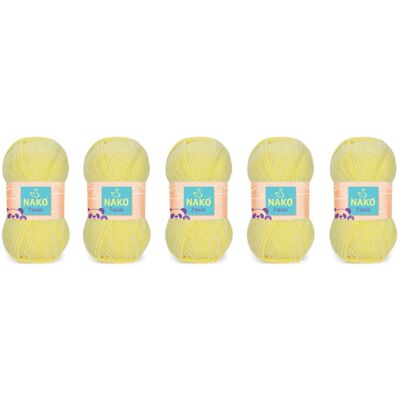 Włóczka Nako Panda 3093 Cytrynowy - Pakiet 5 X (100gr/120mt) Włóczka Nako Panda 3093 Cytrynowy - Pakiet 5 X (100gr/120mt)