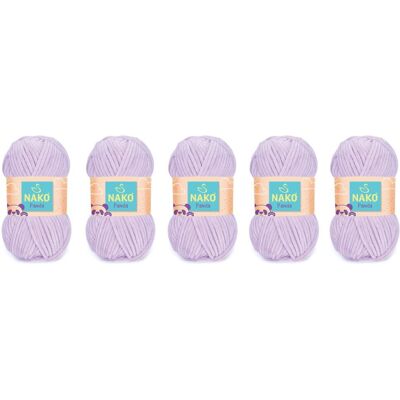 Włóczka Nako Panda 3103 Jasny Fioletowy - Pakiet 5 X (100gr/120mt) Włóczka Nako Panda 3103 Jasny Fioletowy - Pakiet 5 X (100gr/120mt)