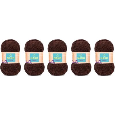 Włóczka Nako Panda 3105 Czekoladowy - Pakiet 5 X (100gr/120mt) Włóczka Nako Panda 3105 Czekoladowy - Pakiet 5 X (100gr/120mt)
