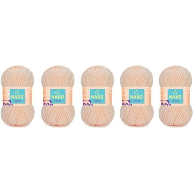 Włóczka Nako Panda 3106 Jasny Brzoskwiniowy - Pakiet 5 X (100gr/120mt) Włóczka Nako Panda 3106 Jasny Brzoskwiniowy - Pakiet 5 X (100gr/120mt)