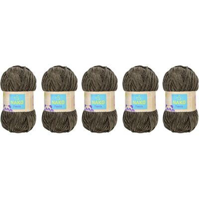 Włóczka Nako Panda 3890 Bury (Brązowa Szarość) - Pakiet 5 X (100gr/120mt) Włóczka Nako Panda 3890 Bury (Brązowa Szarość) - Pakiet 5 X (100gr/120mt)