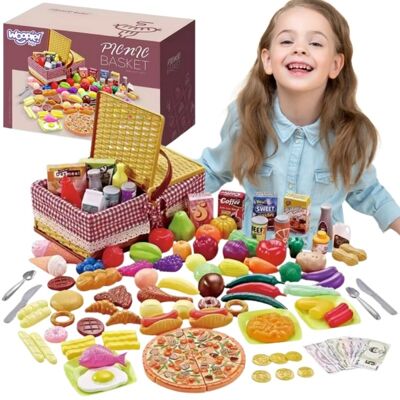 WOOPIE KOSZ PIKNIKOWY OWOCE WARZYWA FAST FOOD ZESTAW XXL 103EL. WOOPIE KOSZ PIKNIKOWY OWOCE WARZYWA FAST FOOD ZESTAW XXL 103EL.