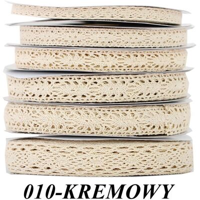 Pogotowie Florystyczno-Ślubne Wstążka materiałowa koronka 20mm/25y, kremowa - WKOR20/25Y-010 Pogotowie Florystyczno-Ślubne Wstążka materiałowa koronka 20mm/25y, kremowa - WKOR20/25Y-010