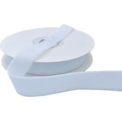 Pogotowie Florystyczno-Ślubne Wstążka velvetowa dwustronna, 25mm/9mb, biała - VLD25-001 Pogotowie Florystyczno-Ślubne Wstążka velvetowa dwustronna, 25mm/9mb, biała - VLD25-001